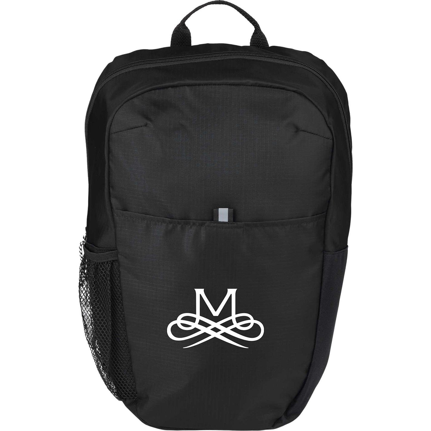 Front View of Black Rocky Recycled 15" Computer Backpack