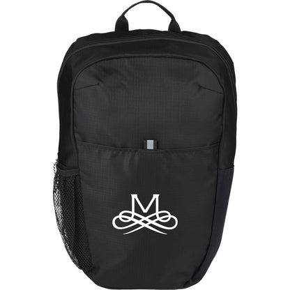 Front View of Black Rocky Recycled 15" Computer Backpack