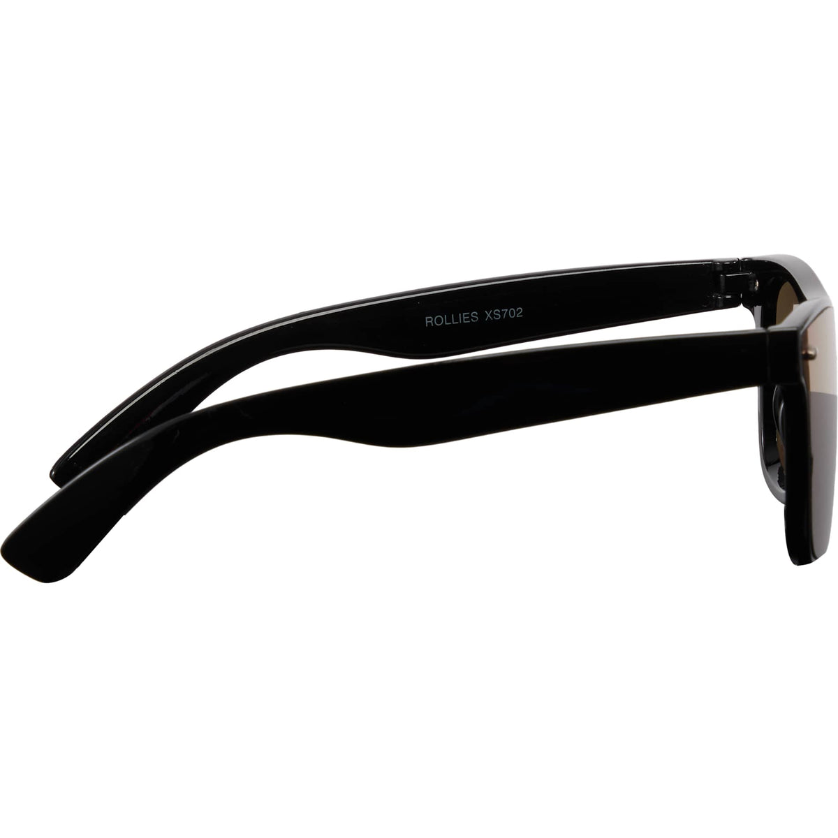 Front View of Black Samson Recycled Single-Lens Sunglasses plain