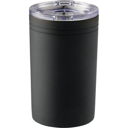 Front View of Black Sherpa 11-oz. Vacuum Tumbler & Insulator plain