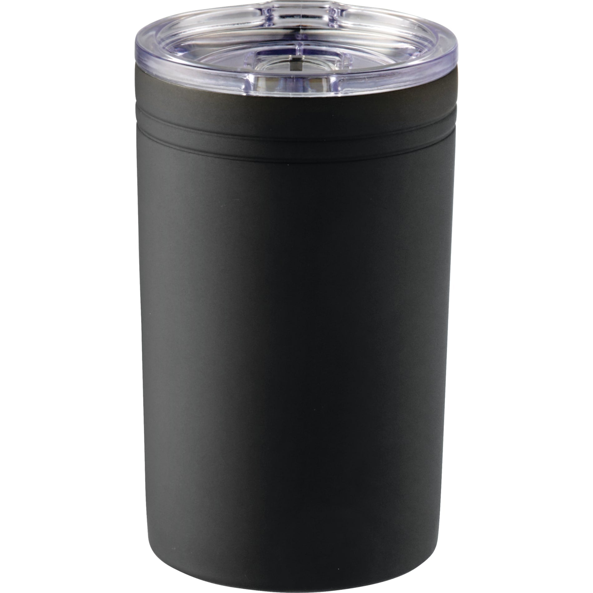 Front View of Black Sherpa 11-oz. Vacuum Tumbler & Insulator plain