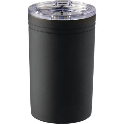 Front View of Black Sherpa 11-oz. Vacuum Tumbler & Insulator plain