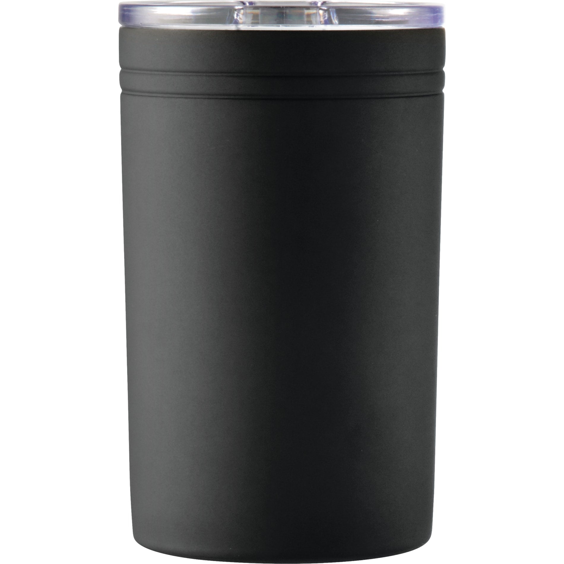Front View of Black Sherpa 11-oz. Vacuum Tumbler & Insulator plain
