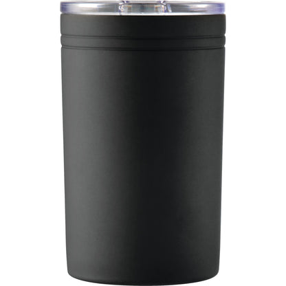 Front View of Black Sherpa 11-oz. Vacuum Tumbler & Insulator plain