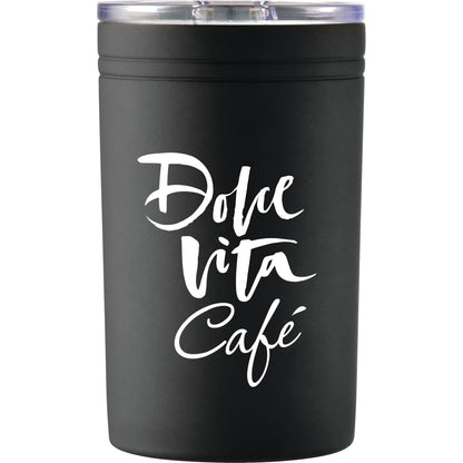 Front View of Black Sherpa 11-oz. Vacuum Tumbler & Insulator