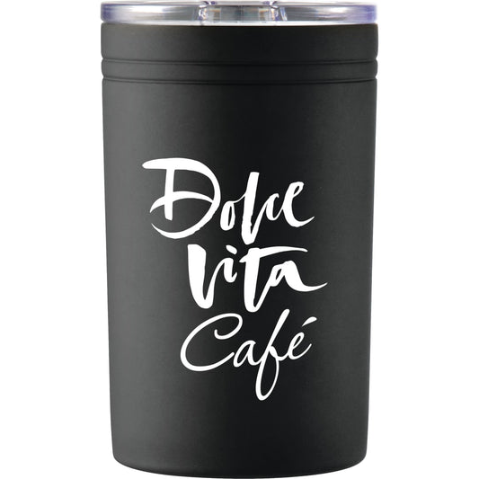Front View of Black Sherpa 11-oz. Vacuum Tumbler & Insulator