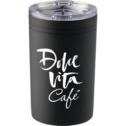 Front View of Black Sherpa 11-oz. Vacuum Tumbler & Insulator