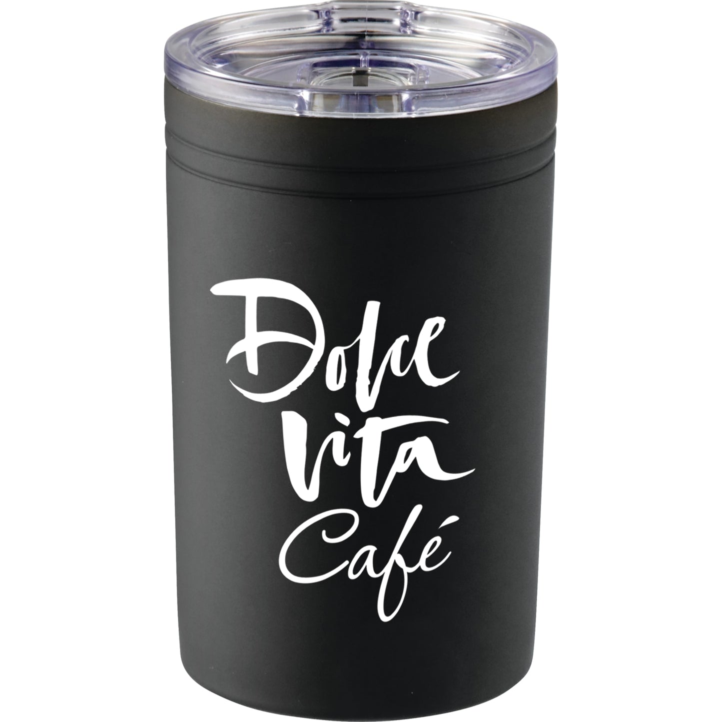 Front View of Black Sherpa 11-oz. Vacuum Tumbler & Insulator