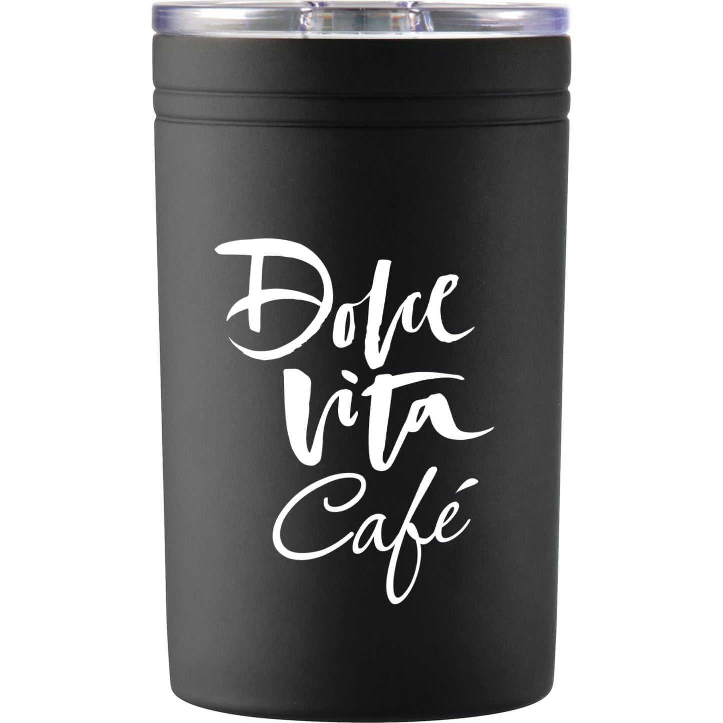 Front View of Black Sherpa 11-oz. Vacuum Tumbler & Insulator