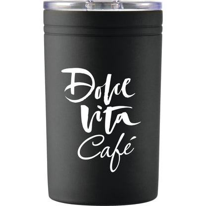 Front View of Black Sherpa 11-oz. Vacuum Tumbler & Insulator