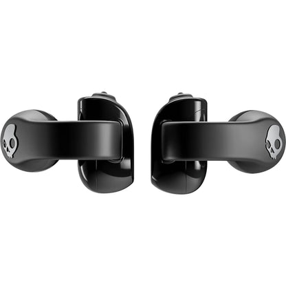 Front View of Black Skullcandy Push 720 Open Wireless Earbuds