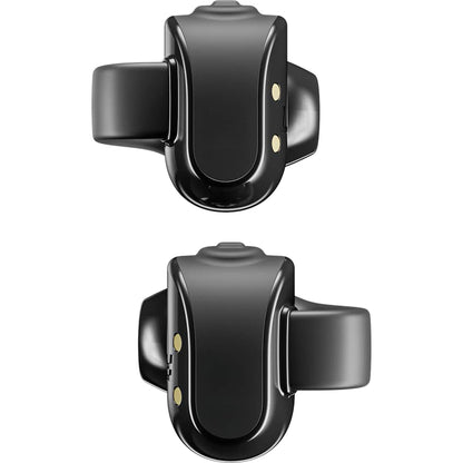 Front View of Black Skullcandy Push 720 Open Wireless Earbuds