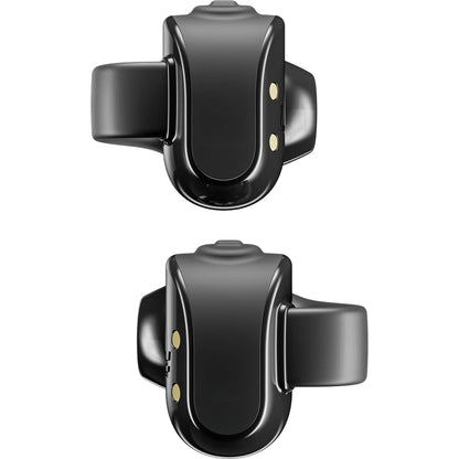 Front View of Black Skullcandy Push 720 Open Wireless Earbuds