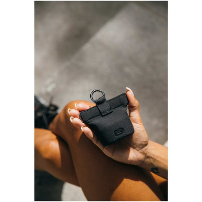 Front View of Black Skullcandy Push 720 Open Wireless Earbuds