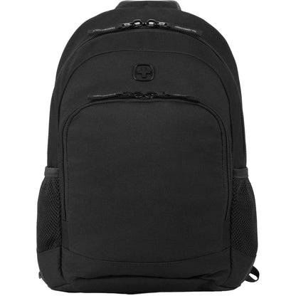 Front View of Black Swiss Gear Mini Tour Sling Bag plain