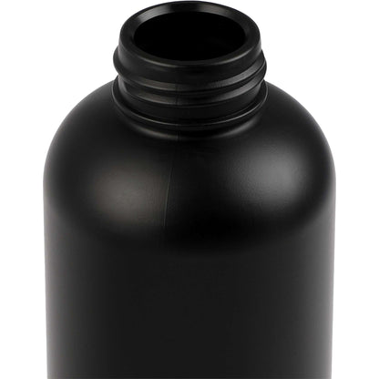 Front View of Black Tania Recycled Bottle w/ FSC® Bamboo Lid 26oz