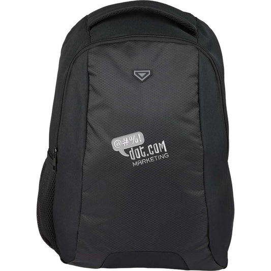 Front View of Black Taylor Computer Backpack