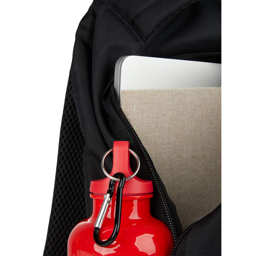 Front View of Black Taylor Computer Backpack