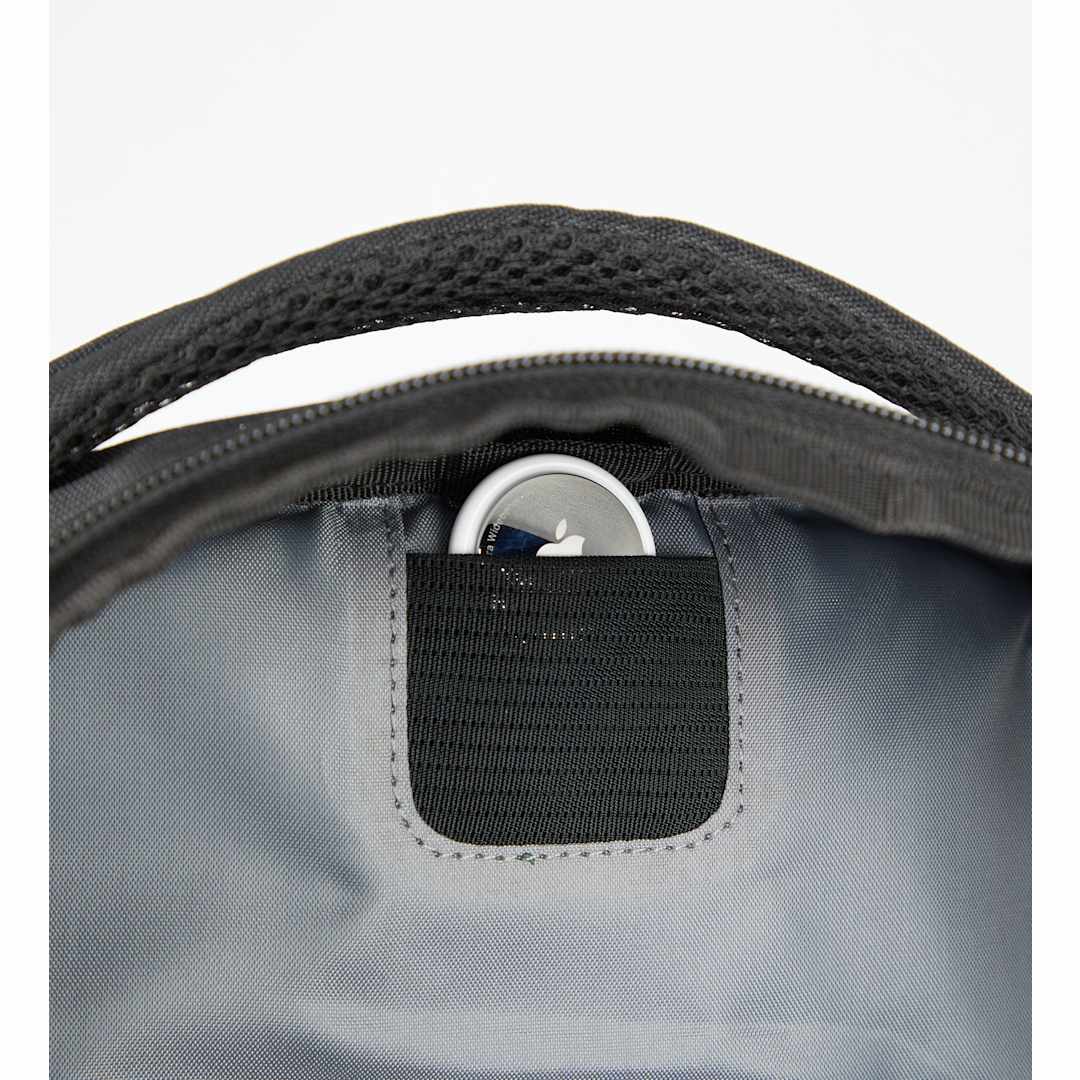Front View of Black Taylor Computer Backpack