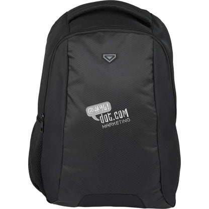 Front View of Black Taylor Computer Backpack