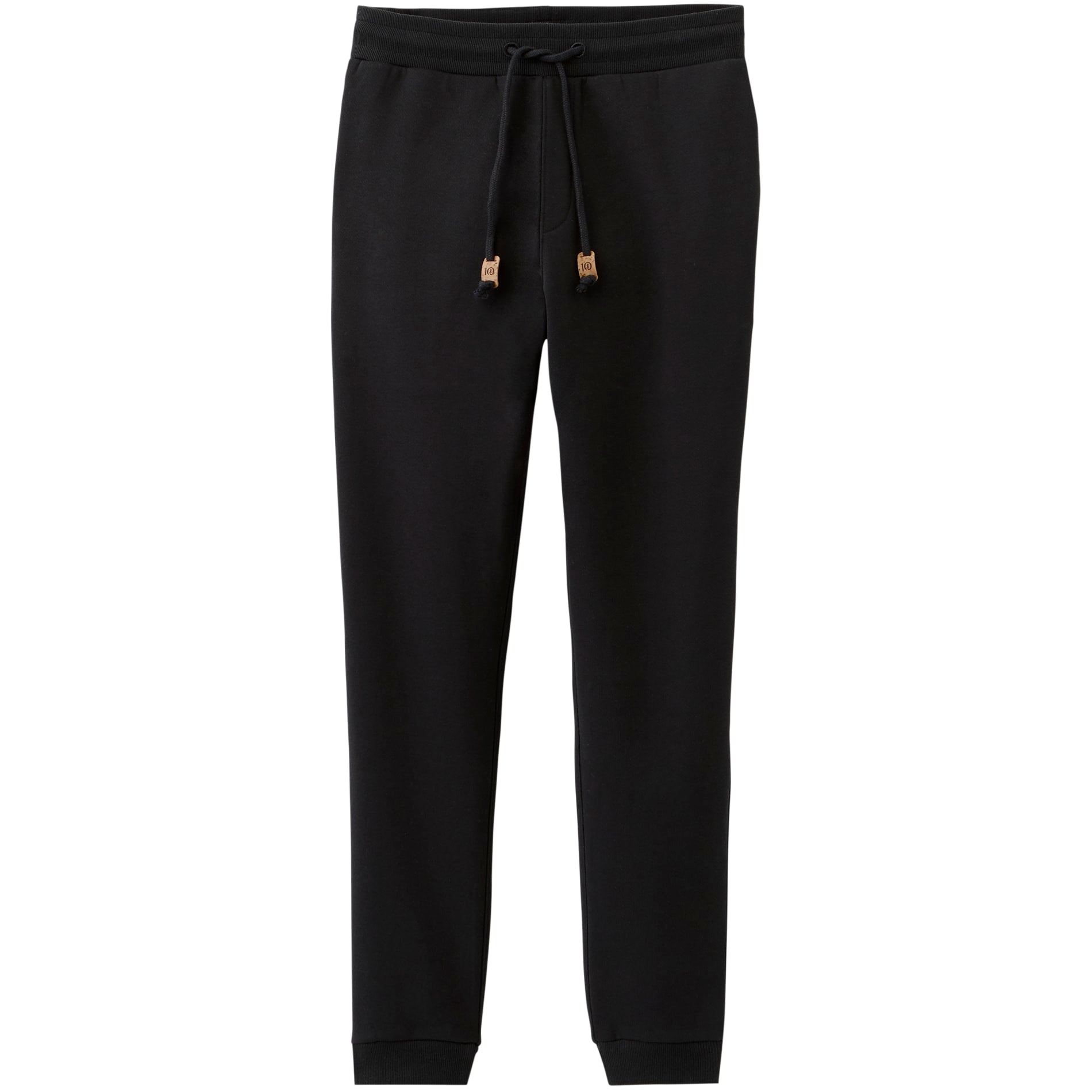 Front View of Black tentree Atlas Sweatpant - Men's plain