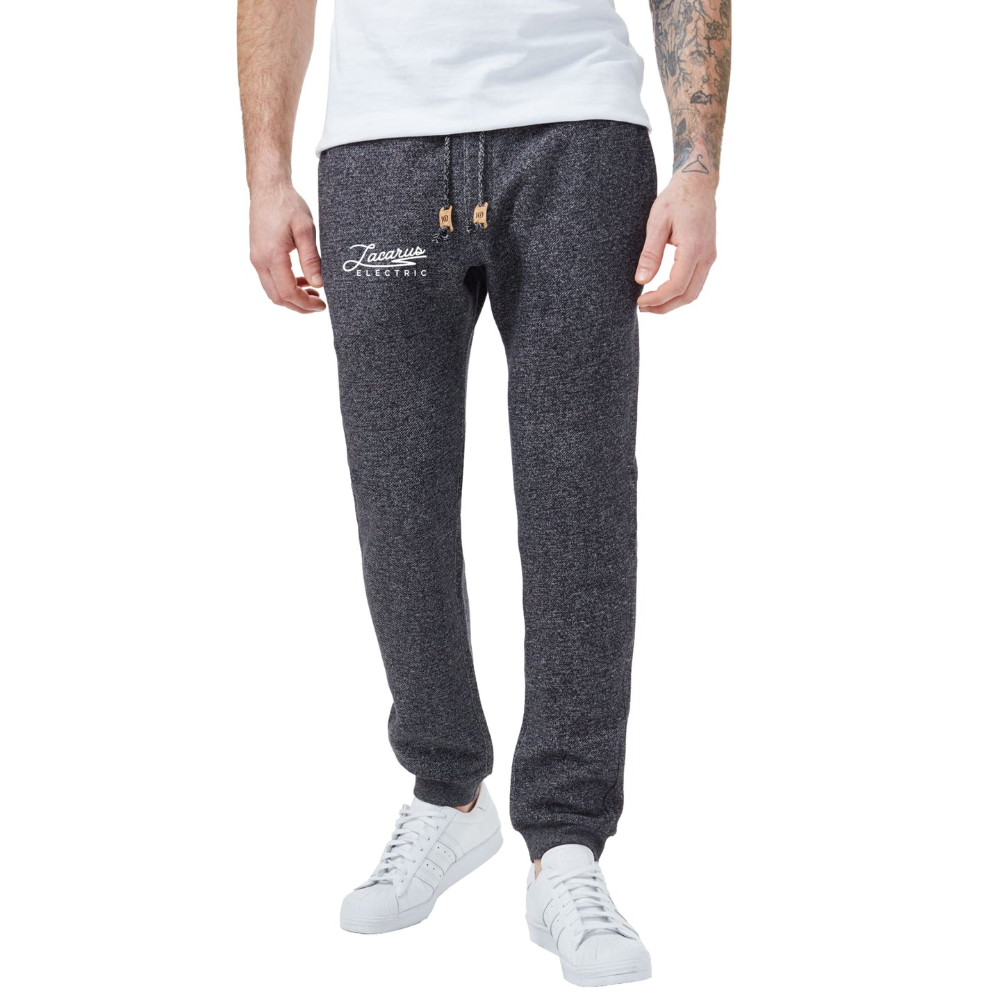 Front View of Black tentree Atlas Sweatpant - Men's