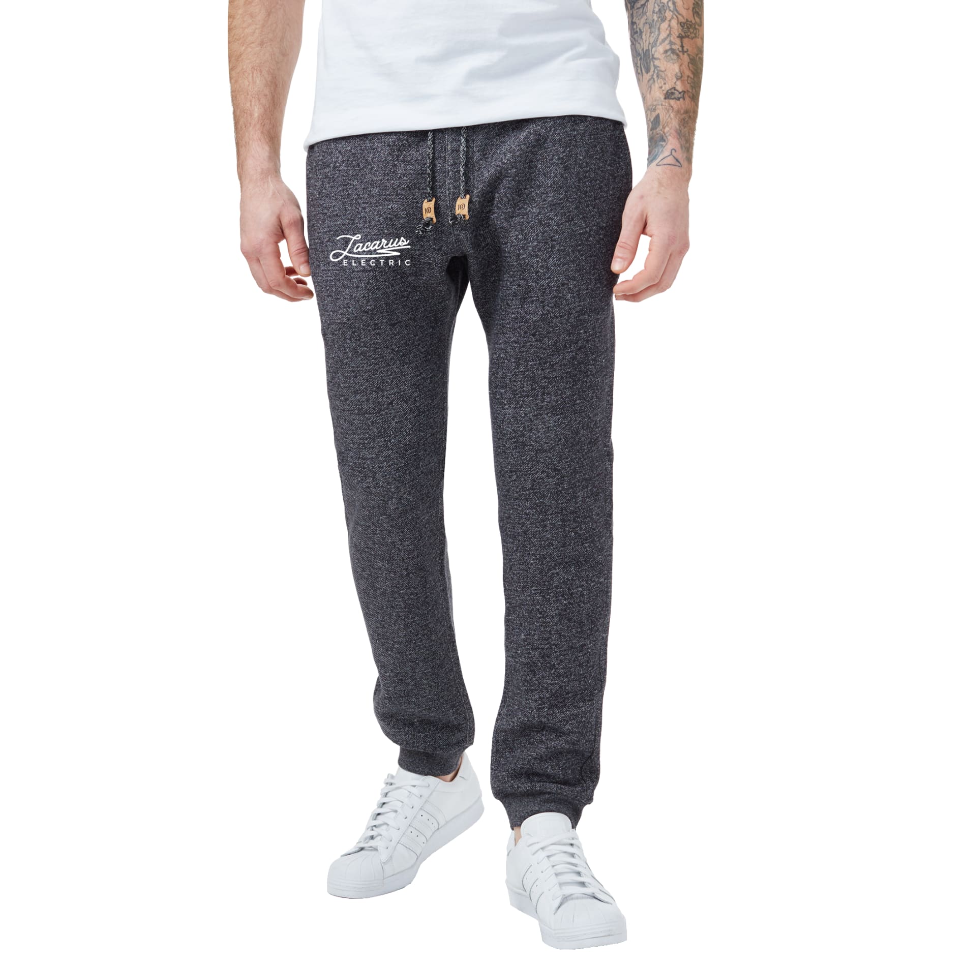 Front View of Black tentree Atlas Sweatpant - Men's