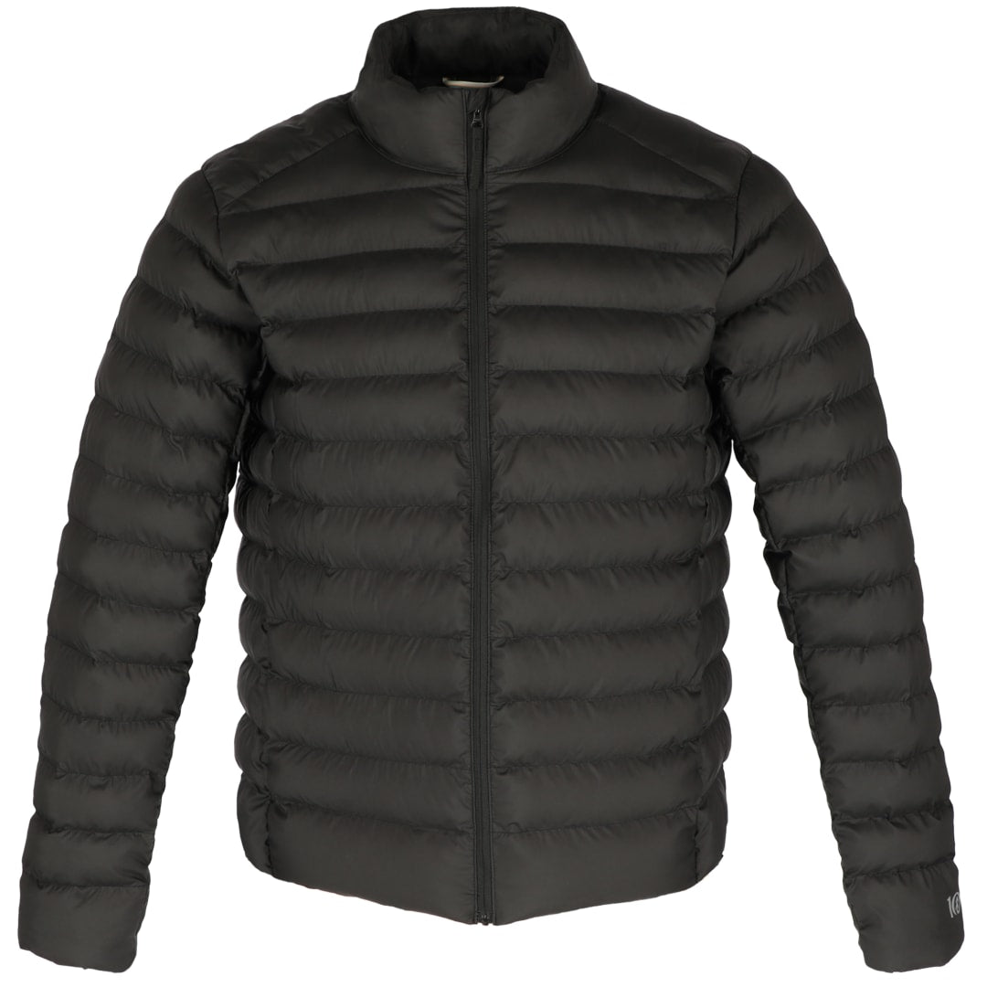 Front View of Black tentree Cloud Shell Packable Puffer - Men's plain