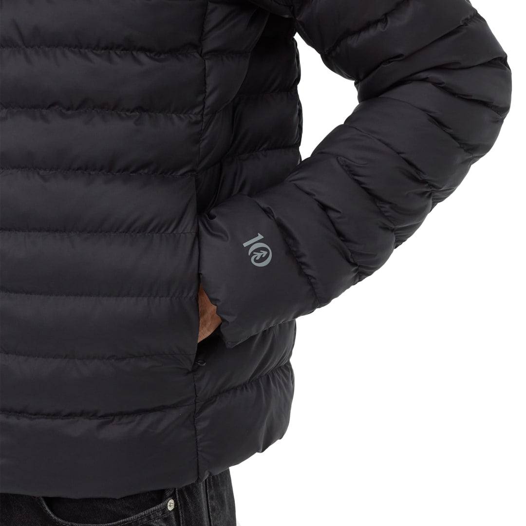 Front View of Black tentree Cloud Shell Packable Puffer - Men's