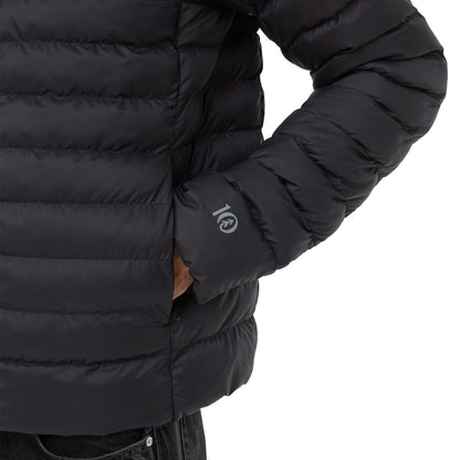 Front View of Black tentree Cloud Shell Packable Puffer - Men's