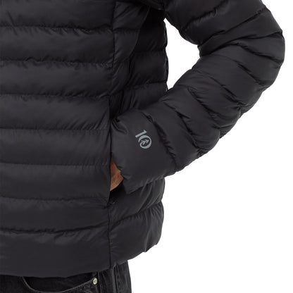 Front View of Black tentree Cloud Shell Packable Puffer - Men's