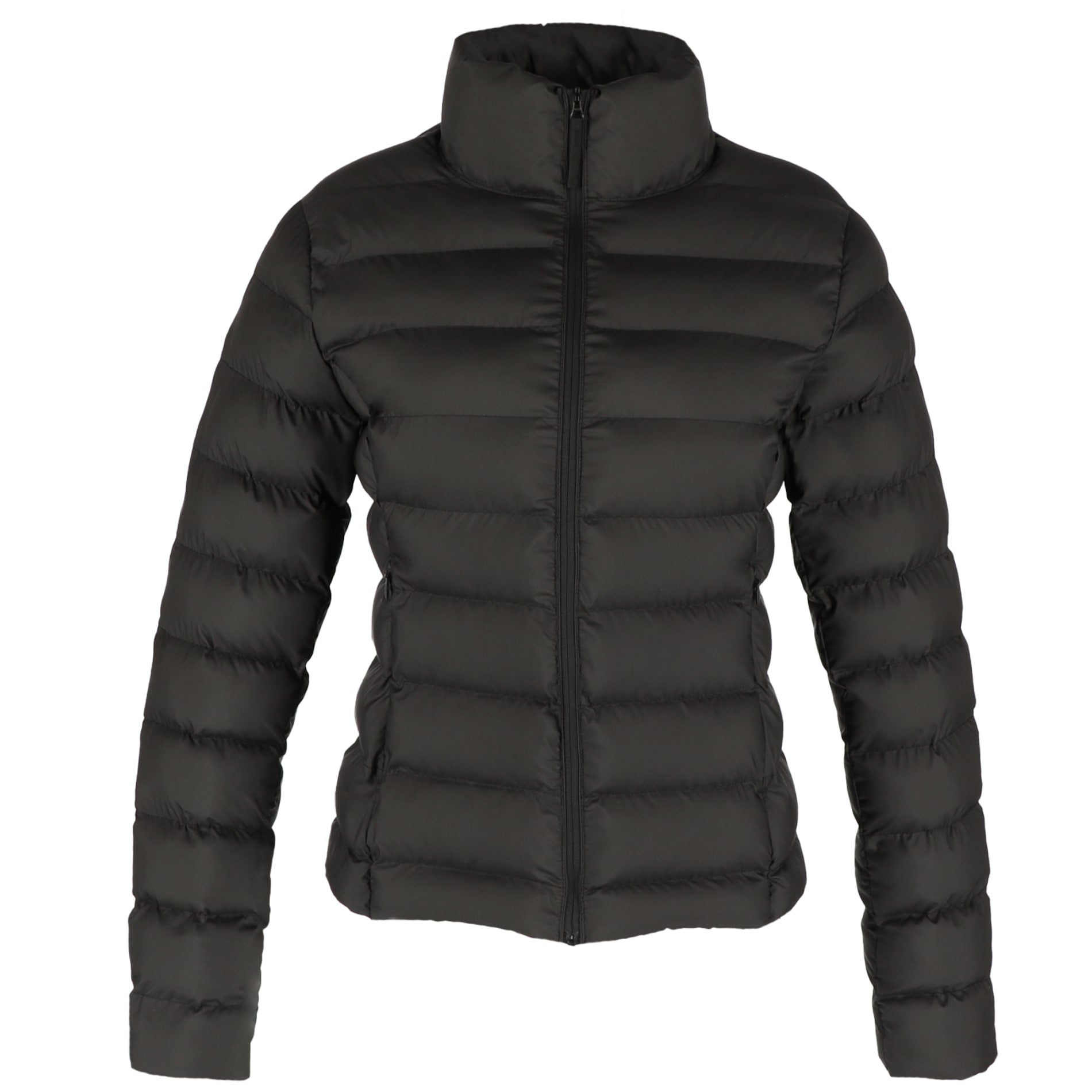 Front View of Black tentree Cloud Shell Packable Puffer - Women's plain
