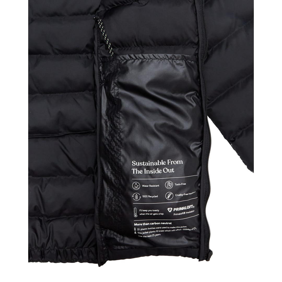 Front View of Black tentree Cloud Shell Packable Puffer - Women's