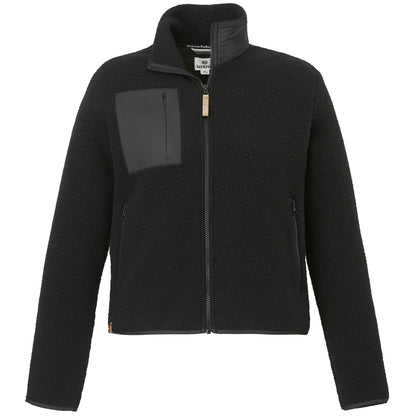 Front View of Black tentree EcoLoft Zip Jacket - Women's plain