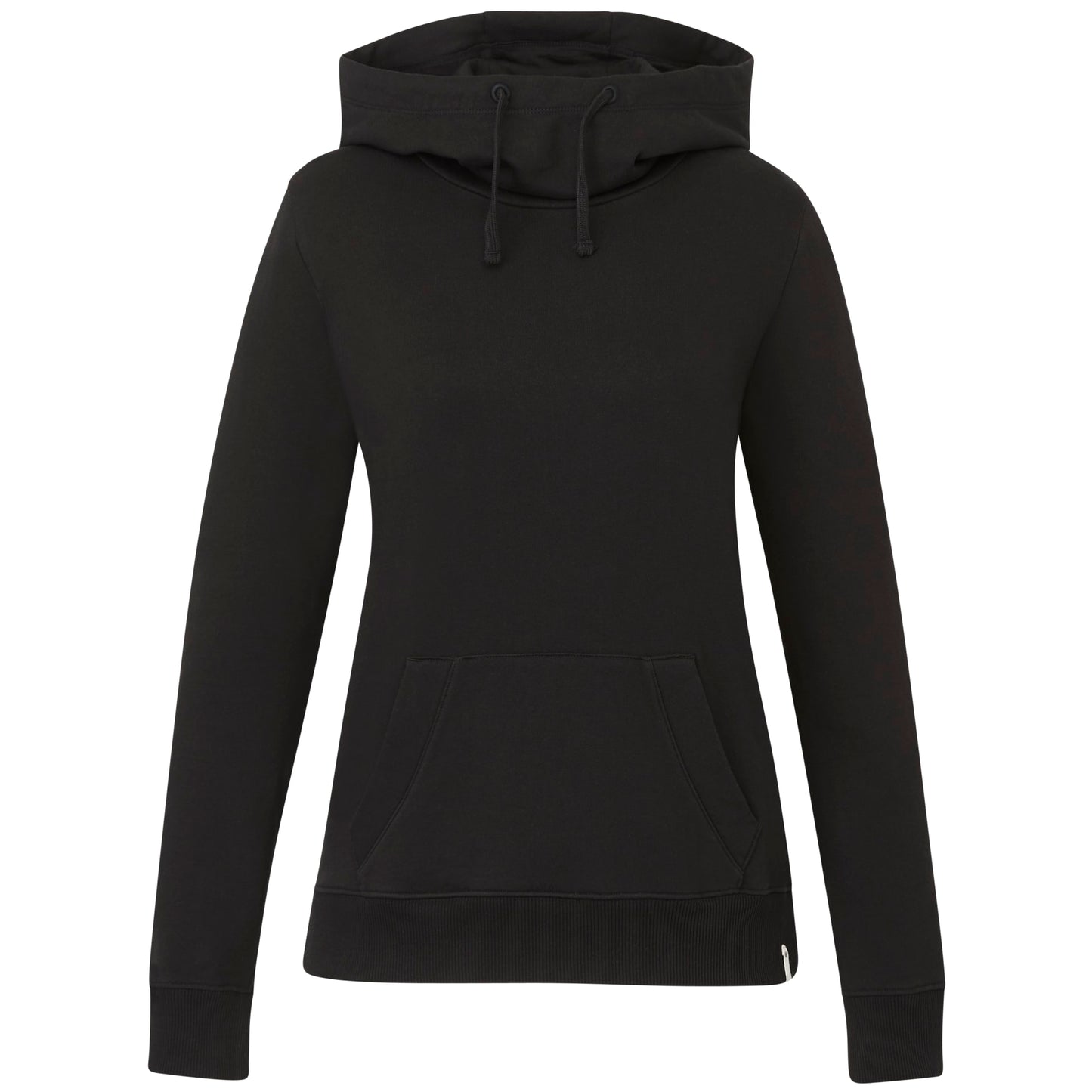 Front View of Black tentree Organic Cotton Banshee Hoodie - Women's plain
