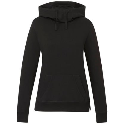 Front View of Black tentree Organic Cotton Banshee Hoodie - Women's plain