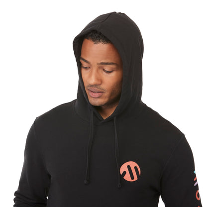 Front View of Black tentree Organic Cotton Classic Hoodie - Men's