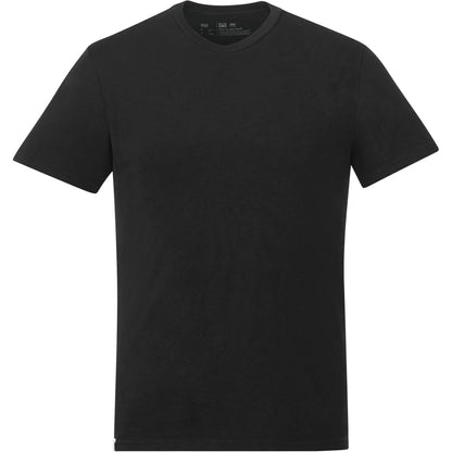 Front View of Black tentree Organic Cotton Short Sleeve Tee - Men's plain