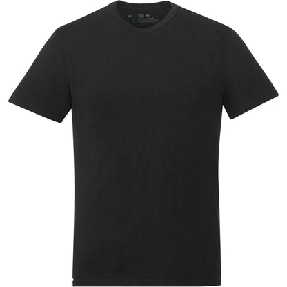 Front View of Black tentree Organic Cotton Short Sleeve Tee - Men's plain