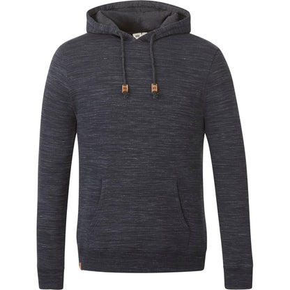 Front View of Black tentree Space Dye Classic Hoodie - Men's plain