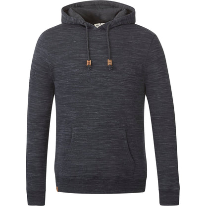 Front View of Black tentree Space Dye Classic Hoodie - Men's plain