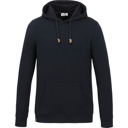 Front View of Black tentree Space Dye Classic Hoodie - Men's plain