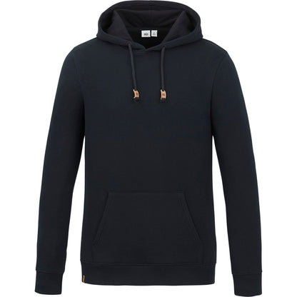 Front View of Black tentree Space Dye Classic Hoodie - Men's plain