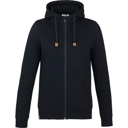 Front View of Black tentree Space Dye Zip Hoodie - Women's plain