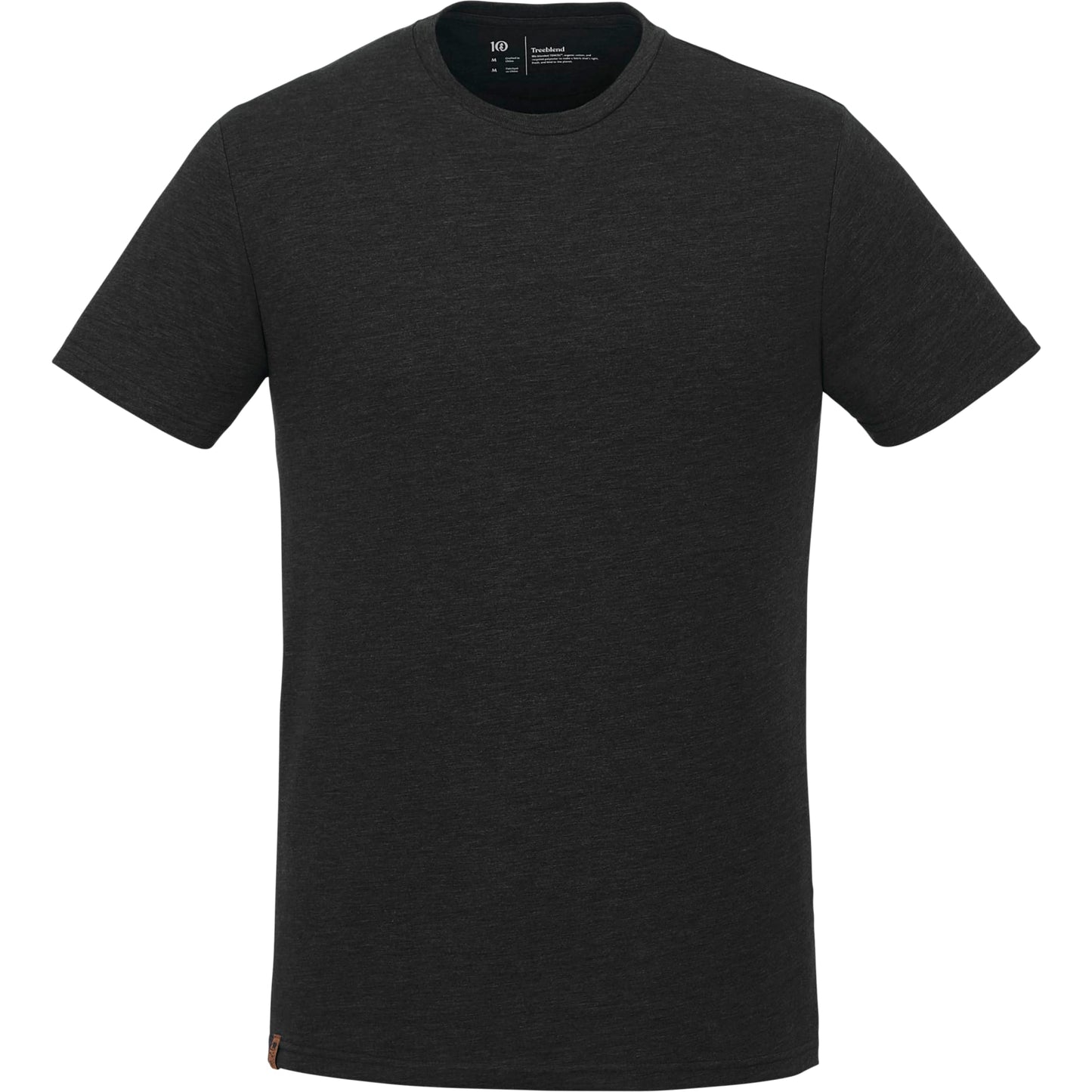 Front View of Black tentree TreeBlend Classic T-Shirt - Men's plain