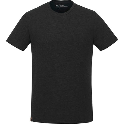 Front View of Black tentree TreeBlend Classic T-Shirt - Men's plain