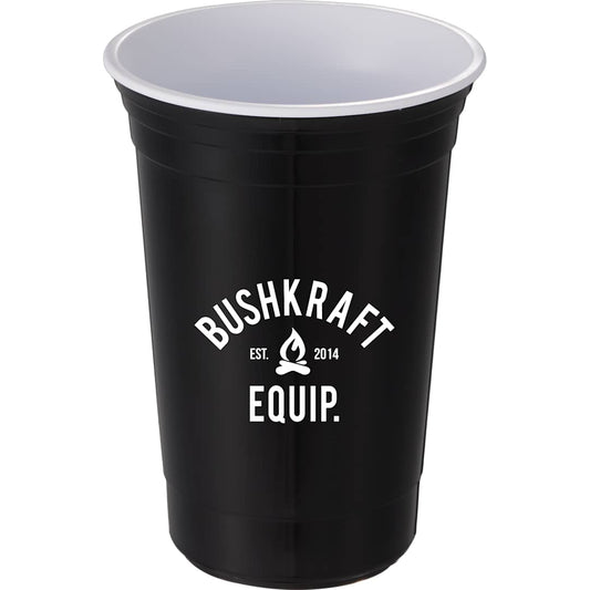 Front View of Black The Varsity Double Wall Tumbler 16 oz.
