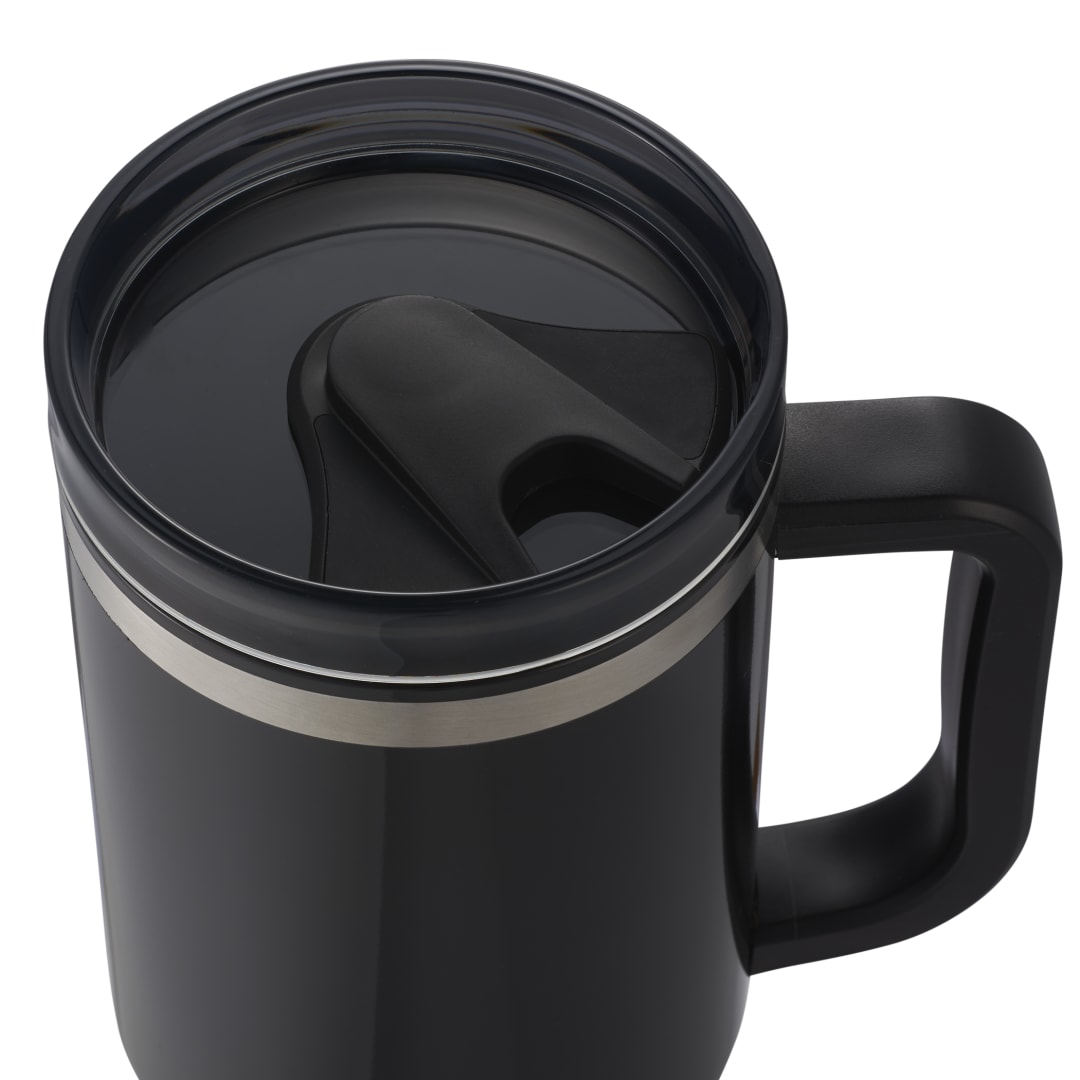 Front View of Black Thor 40oz Straw Tumbler