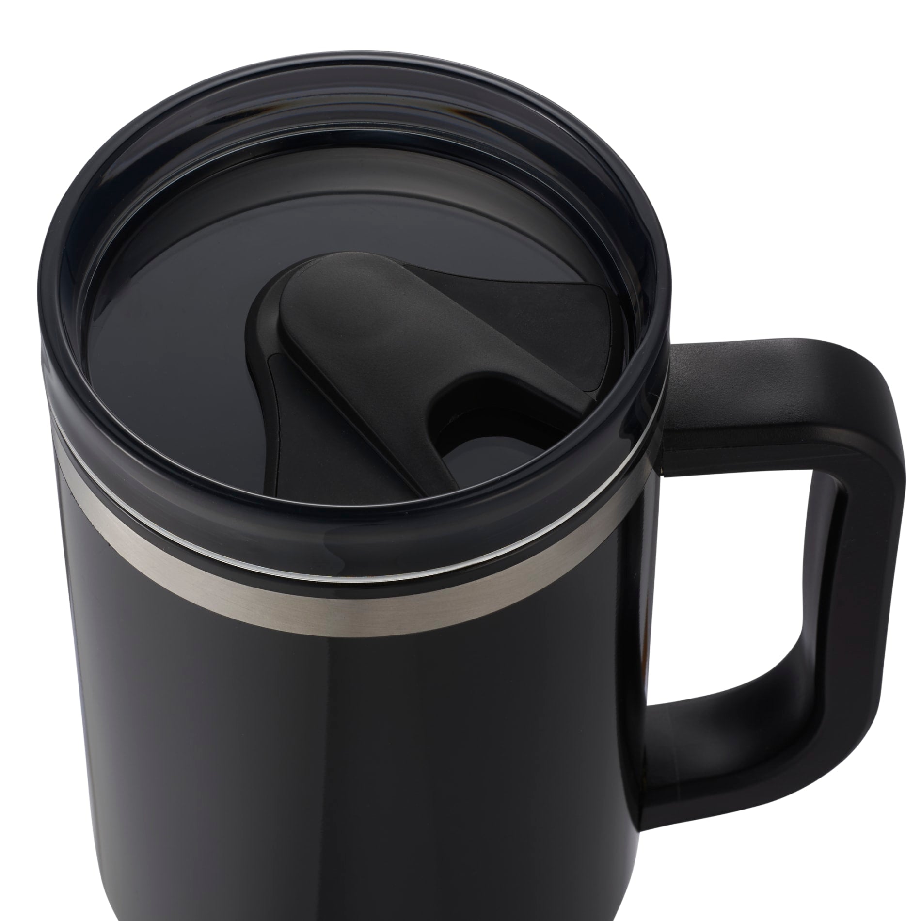 Front View of Black Thor 40oz Straw Tumbler