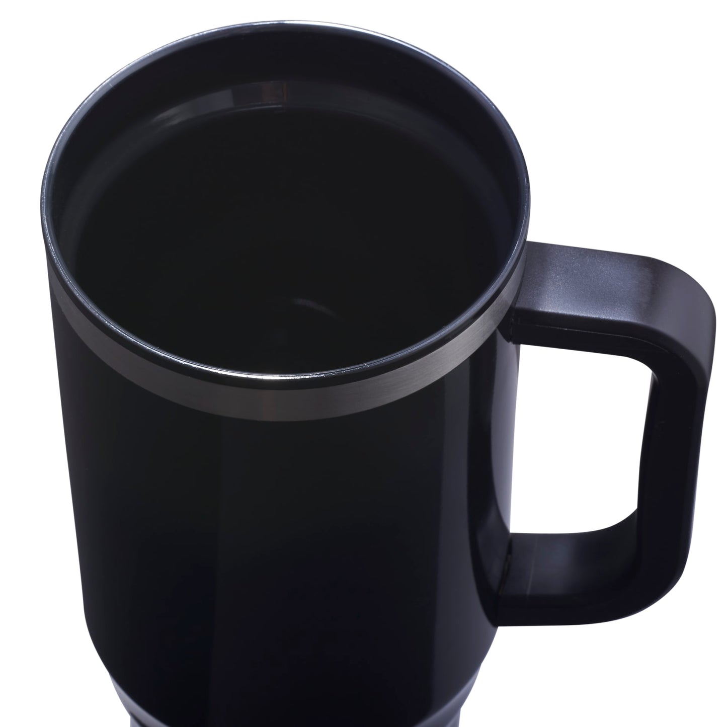 Front View of Black Thor 40oz Straw Tumbler